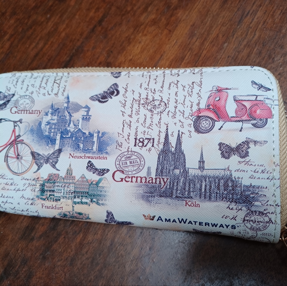 Safon SL skinny wallet European themed